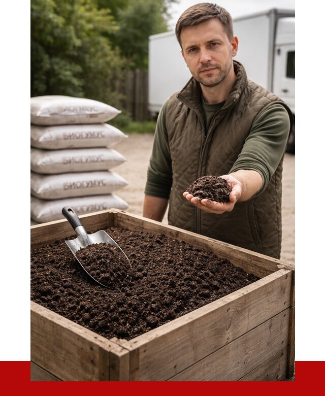 Купить биогумус в Тихвине с доставкой от 9289 р. за куб | ПРОНЕРУДТхв