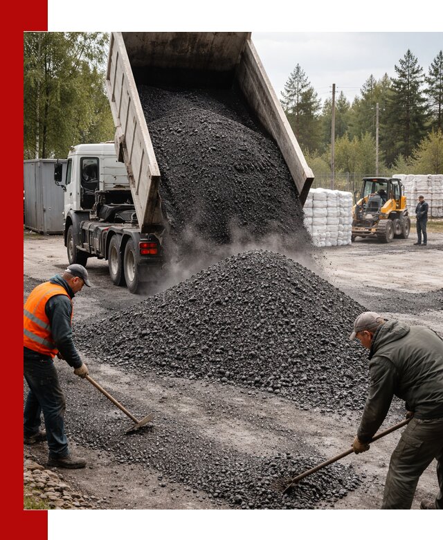 Доставка и продажа асфальтного гранулята в Тихвине