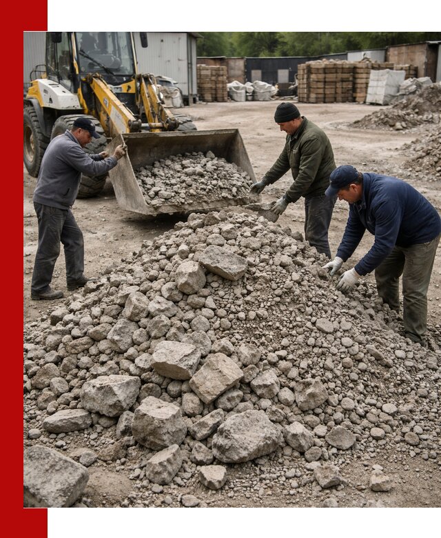 Демонтаж и вывоз бой бетона в Тихвине