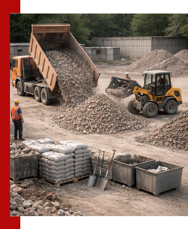 Вторичные материалы для отсыпки в Тихвине — поставка и доставка