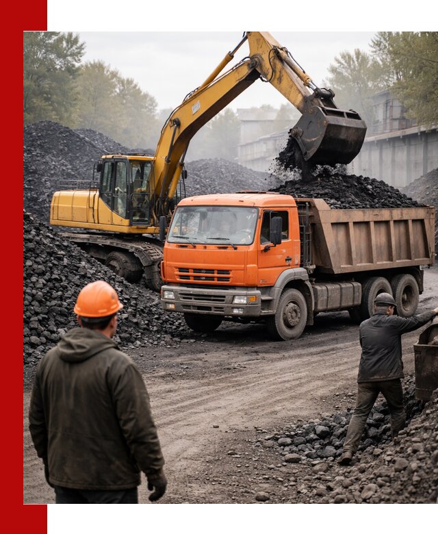 Доставка угля автотранспортом в Тихвине быстро и выгодно