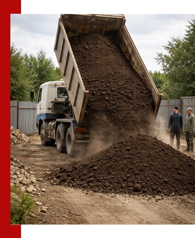 Доставка самосвалом 10 кубов в Тихвине быстро и надёжно