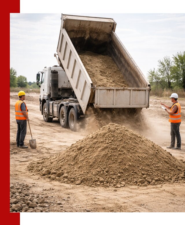 Доставка самосвалом 15 кубов в Тихвине за город и по городу