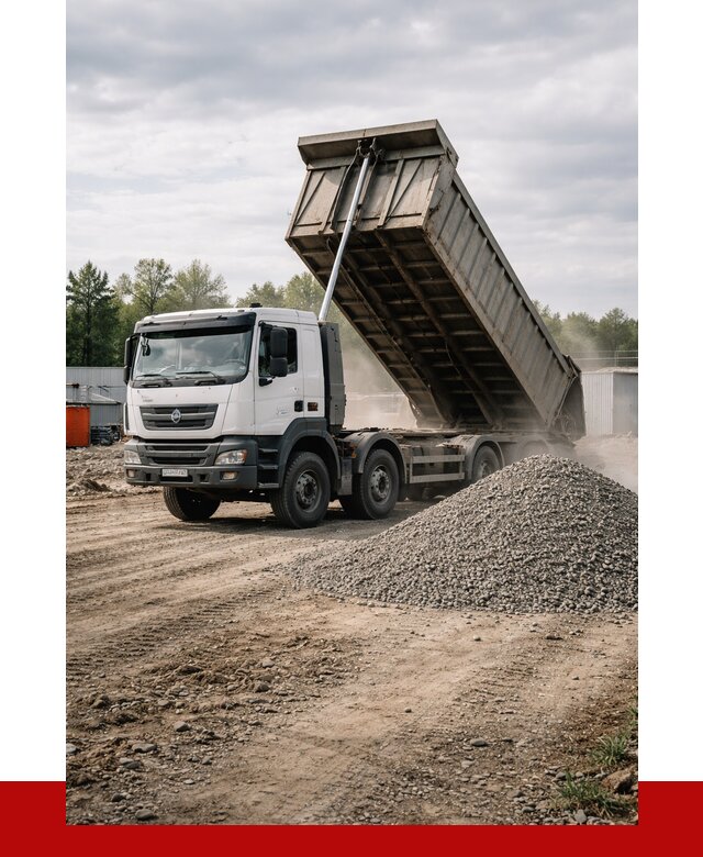 Доставка самосвалом 40 кубов в Тихвине от 9835 р. | ПРОНЕРУДТхв