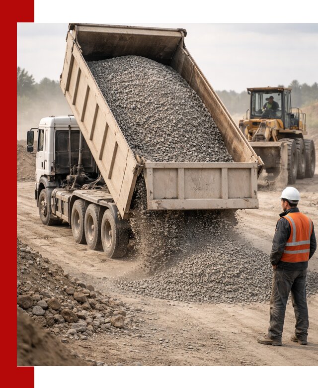 Доставка самосвалом 40 кубов цемента и сыпучих в Тихвине