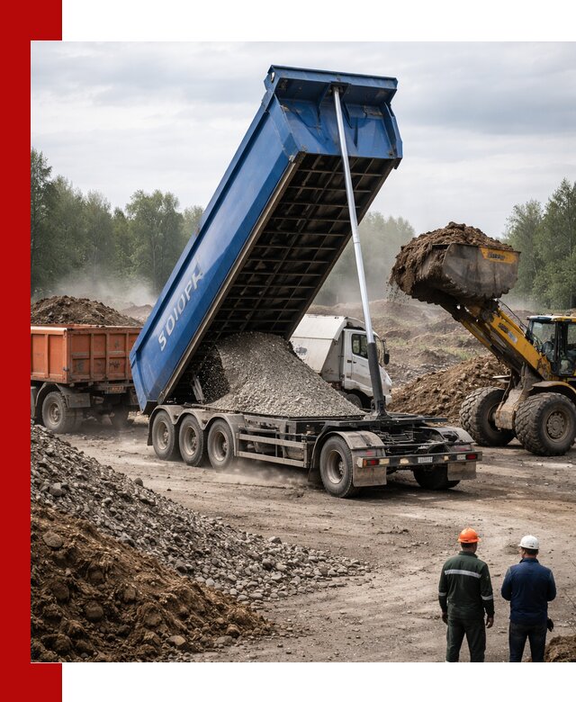 Аренда тонар 40 тонн в Тихвине с доставкой материалов