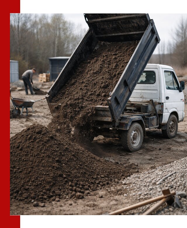 Аренда минисамосвала в Тихвине для доставки сыпучих материалов