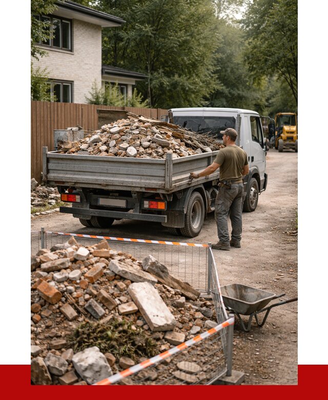 Вывоз строительного мусора с погрузкой в Тихвине от 8196 р | ПРОНЕРУДТхв