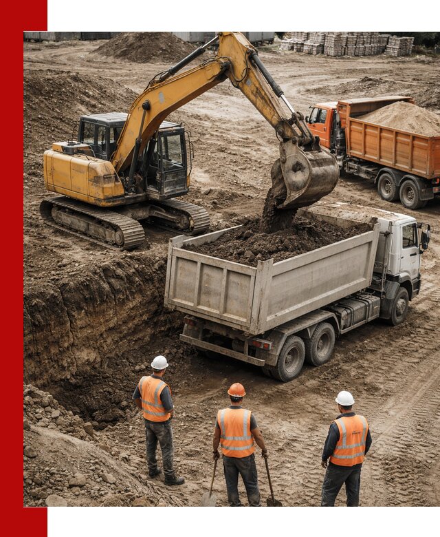 Разработка грунта для строительства и благоустройства в Тихвине