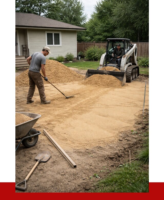 Отсыпка участка песком в Тихвине, от 2732 р., ПРОНЕРУДТхв