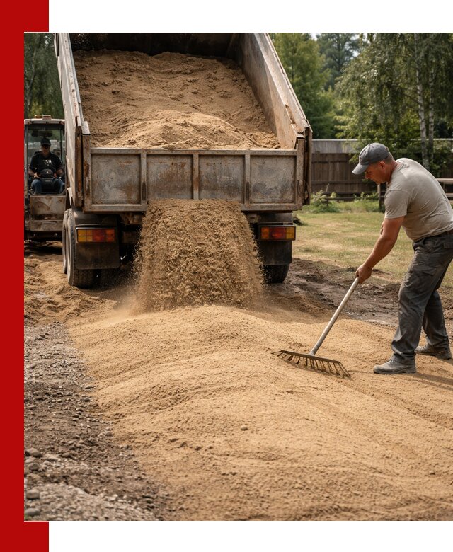 Отсыпка участка песком в Тихвине быстро и качественно